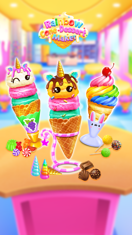Rainbow Cone Dessert Maker - 1.3 - (iOS)