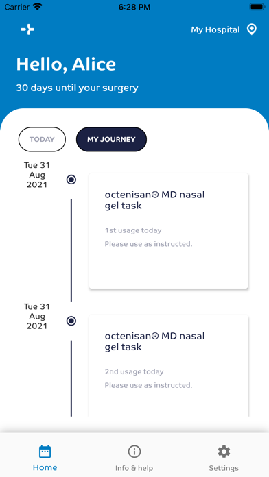 octenisan app Screenshot