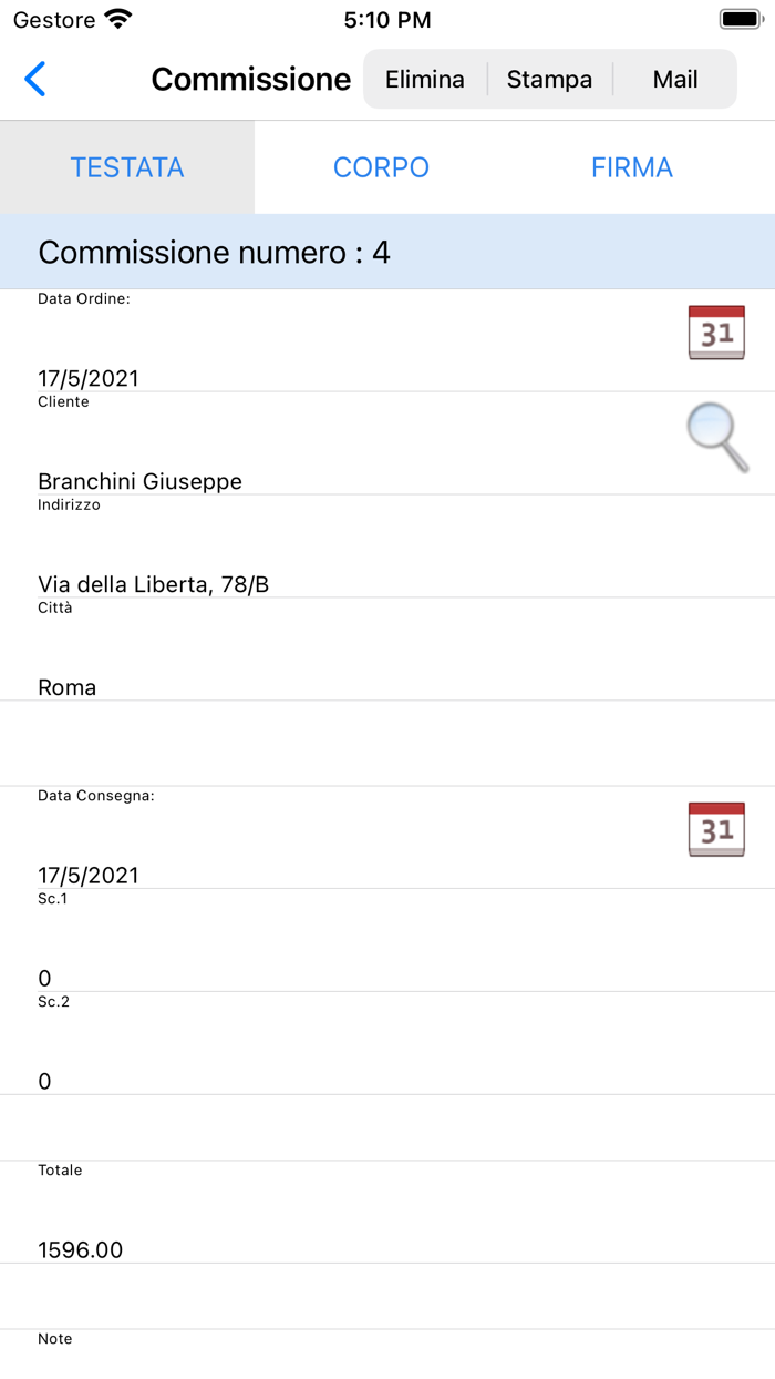 ClickOrder Ordini Agenti