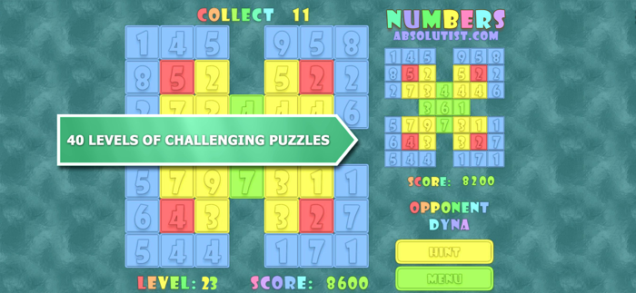 Numbers Logic Puzzle Game