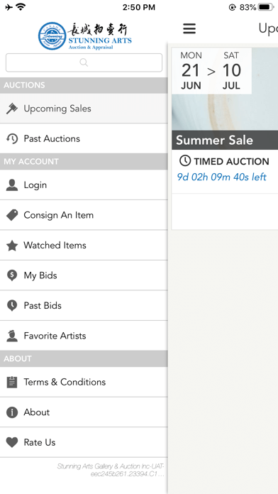 Stunning Arts Auction Mobile Screenshot 2 - AppWisp.com Stunning Arts Auction Mobile Screenshot 2 - AppWisp.com