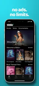 biblio+: Watch Movies & TV screenshot #4 for iPhone