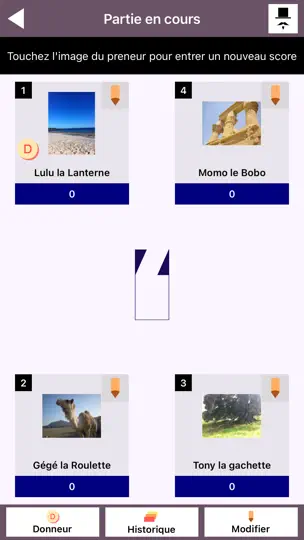 Capture d'écran de TarotScore sur iPhone 2