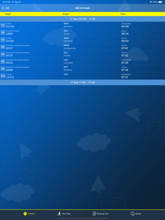 Screenshot #5 pour Washington Airport Info +Radar