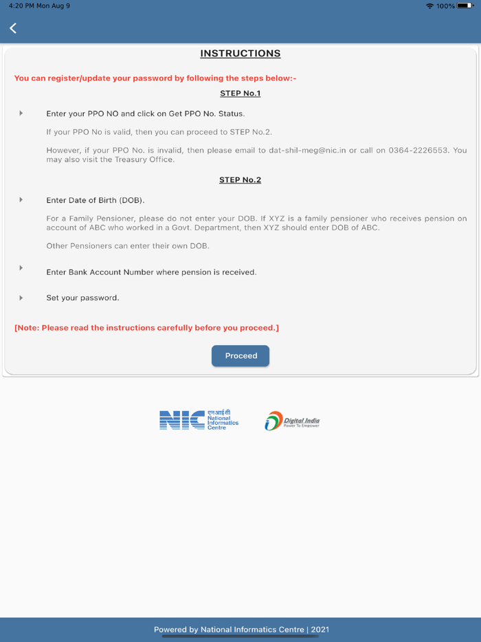 Govt Of Meghalaya-Pension App