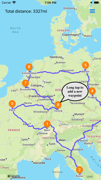Screenshot #2 pour OptimalRouteMaps