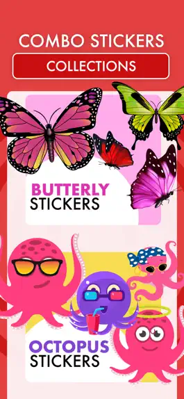 Game screenshot Butterfly & Octopus Stickers apk