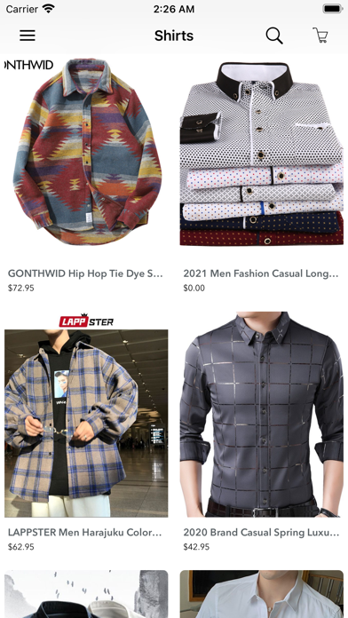 Smart Mens Clothing Shop Screenshot