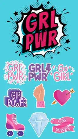 Game screenshot Girl Power Stickers!! hack