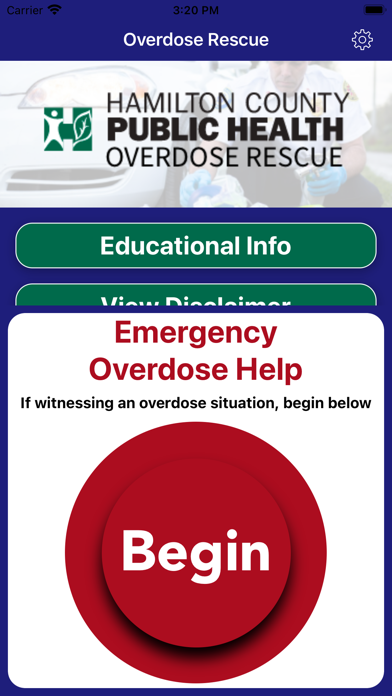 HCPH Overdose Rescue Screenshot