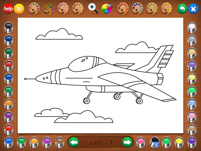 Coloring Book Airplanes