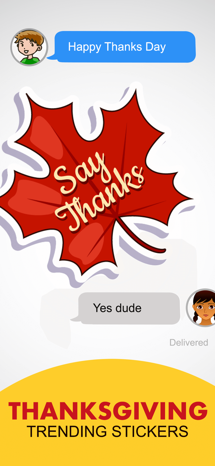 Thanksgiving Holidays Stickers