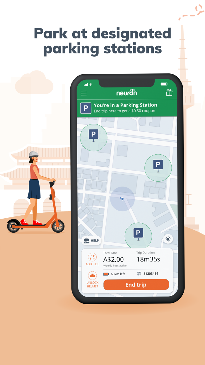 Neuron E-scooters and E-bikes