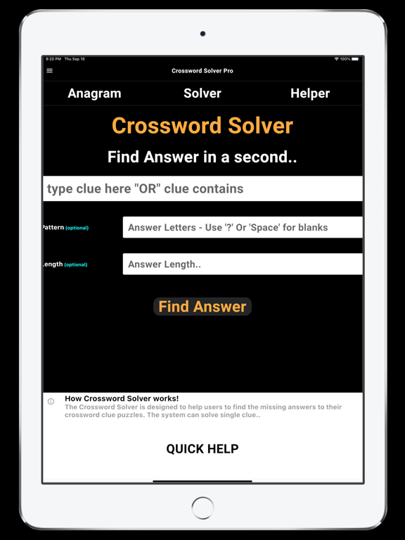 Screenshot #4 pour Crossword Solver Pro