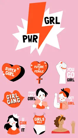 Game screenshot Girl Power Stickers!! apk