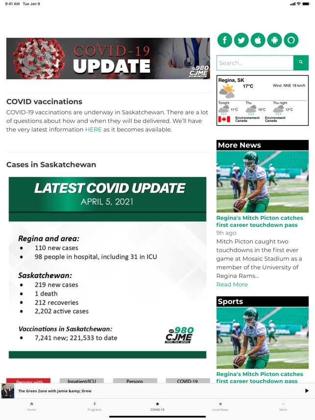 Cjme news sales