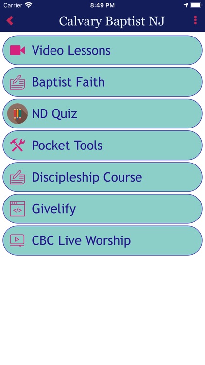 Calvary Baptist NJ App