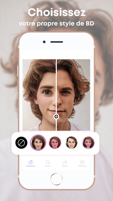 Screenshot #2 pour Photo en dessin Filtre cheveux