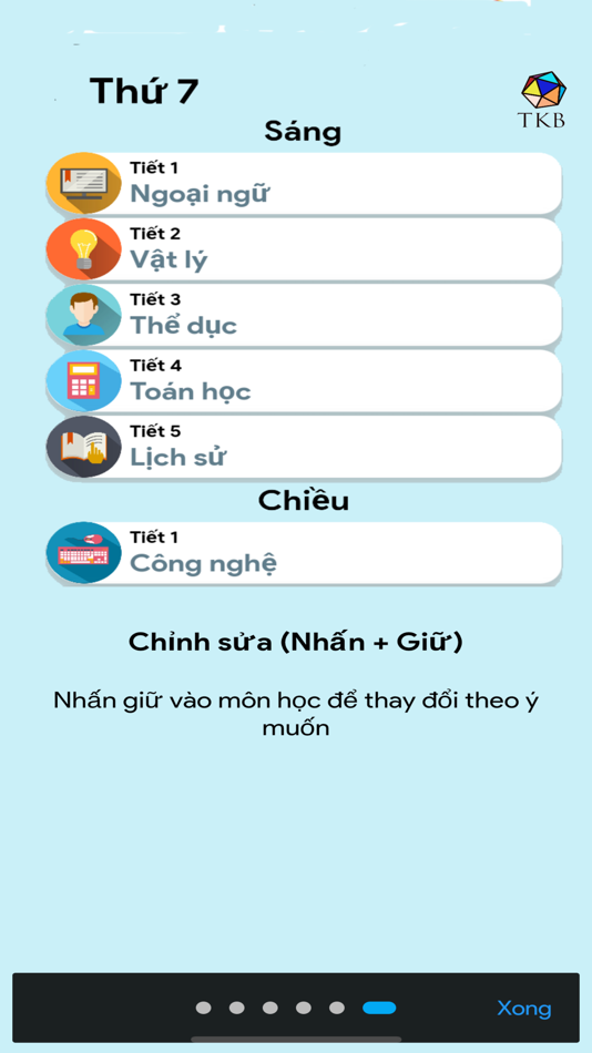#6. Thời Khoá Biểu 2021 (iOS) Podle: NGUYEN HUU TAI