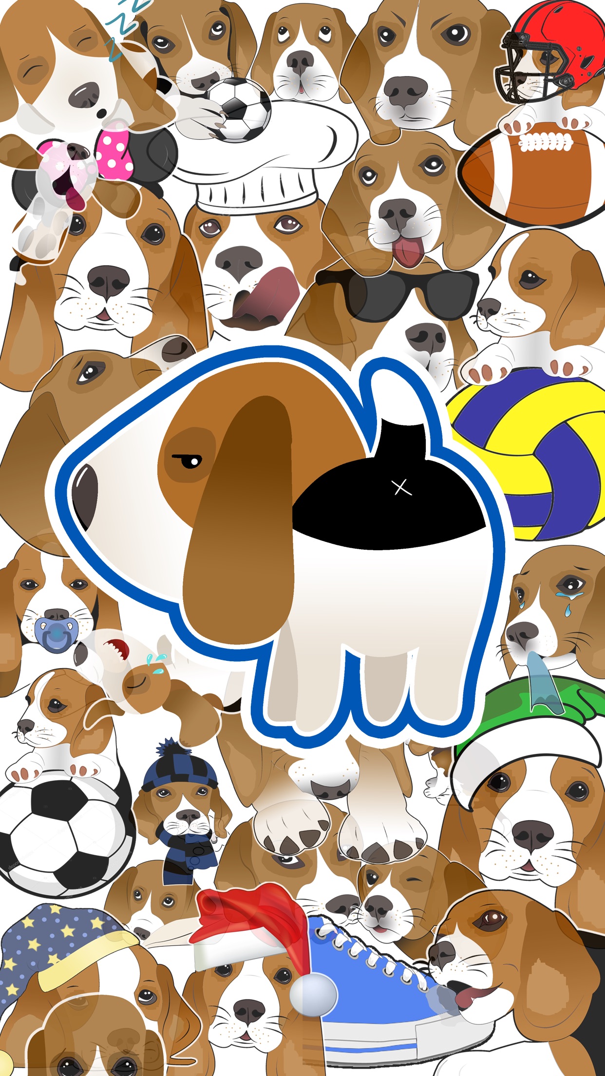 Screenshot do app Adesivos do Beagle Bruno