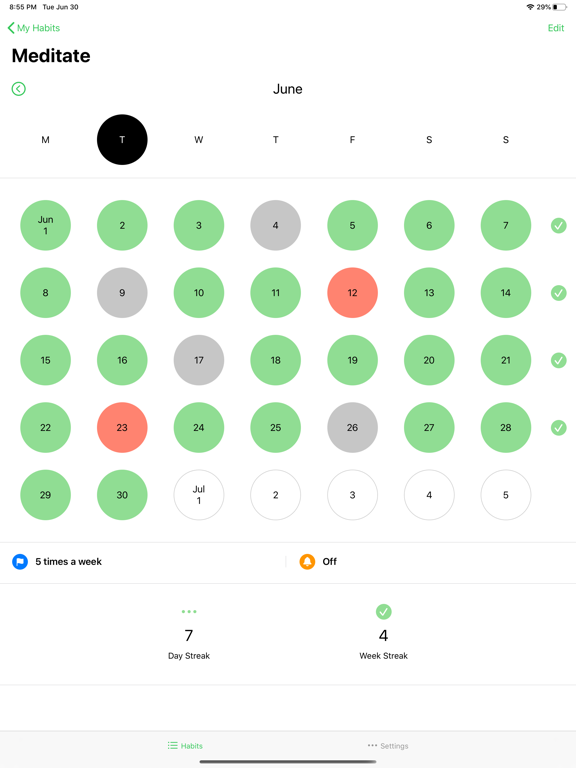Screenshot #5 pour Hapit – Habit Tracker
