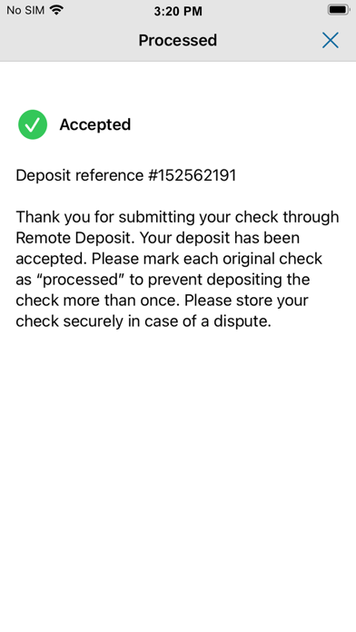 NASA FCU Mobile Remote Deposit Screenshot