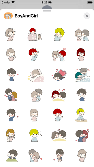 Screenshot #3 pour Boy and Girl Stickers