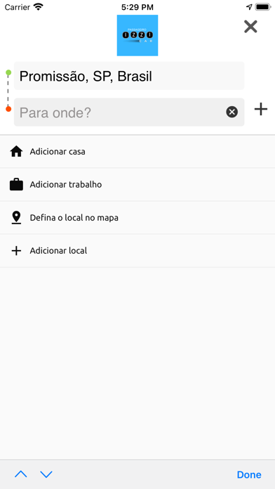Ubmaster Passageiro Screenshot