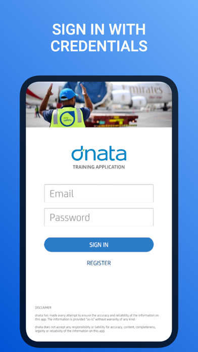 dnataSG Training Screenshot