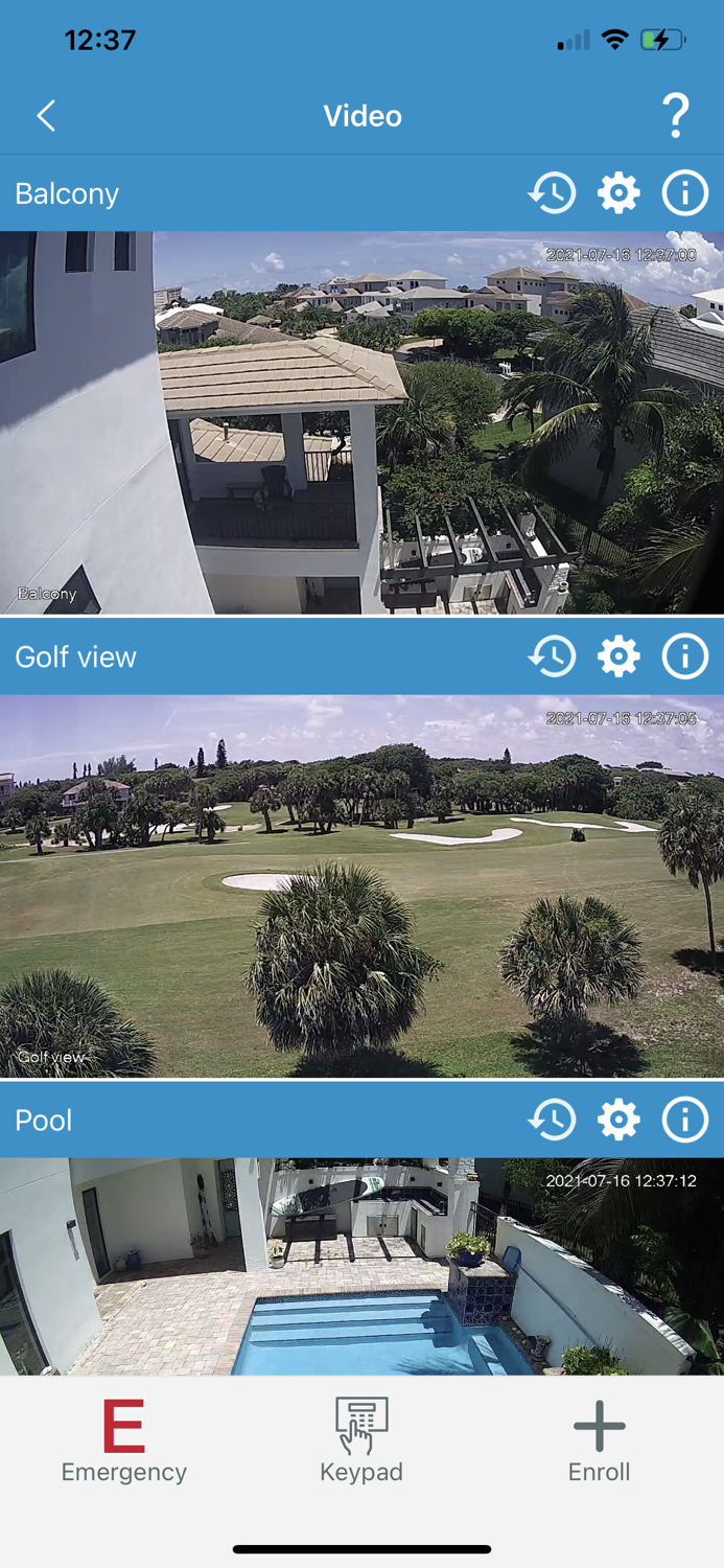 iSecure Alarm Security App