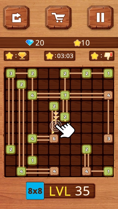NEXUS : wooden logic puzzle Screenshot