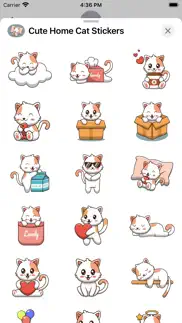 cute home cat stickers iphone screenshot 2