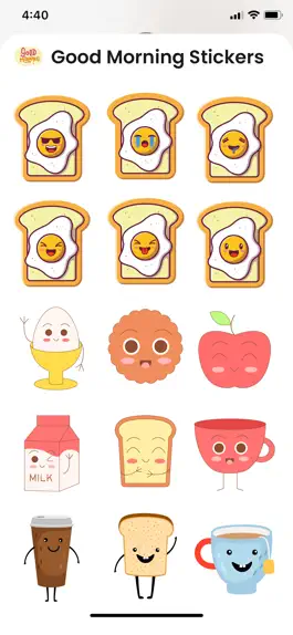 Game screenshot Good Morning Stickers!! apk