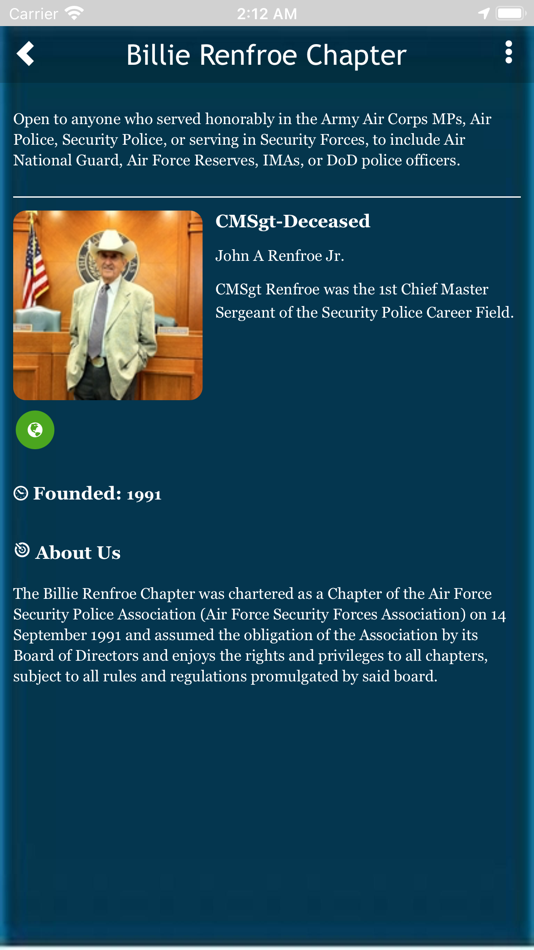 #3. Billie Renfroe Chapter App (iOS) 由: Terry Ferguson