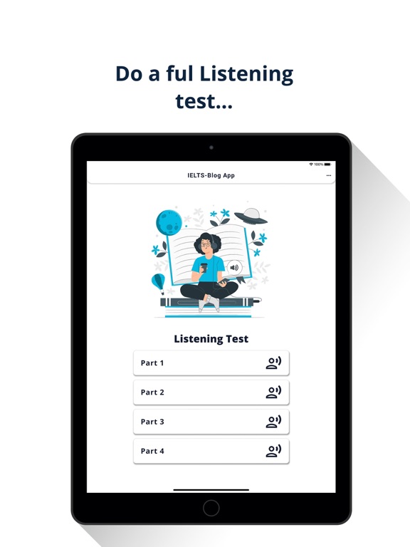 IELTS-Blog App for practice iPad screenshot 2 - Education app