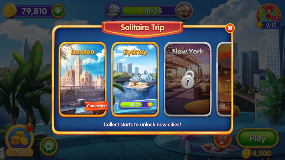 #4. Solitaire Travel (iOS) 由: Nightingale Mobile Games