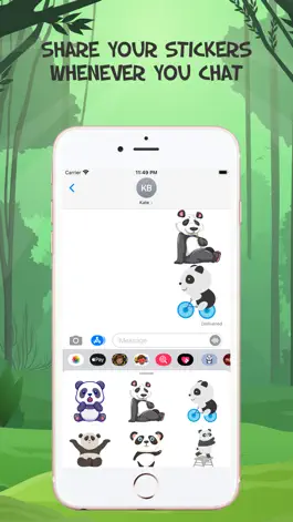 Game screenshot Lovely  Panda Emojis hack