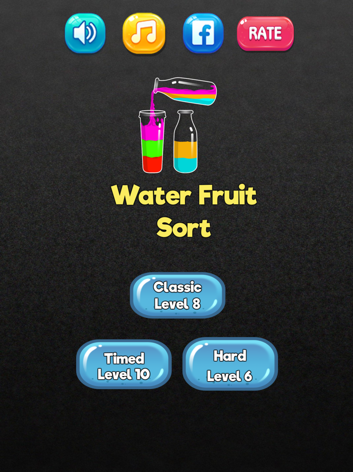 Liquid SortFruit Water Puzzle