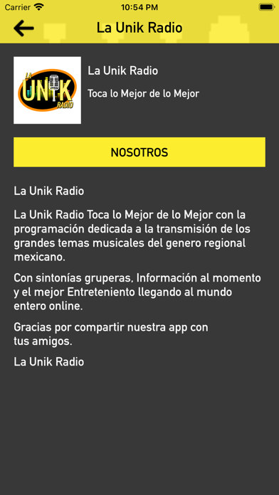 La Unik Radio Screenshot