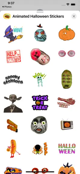 Game screenshot Animated Halloween Stickers hack