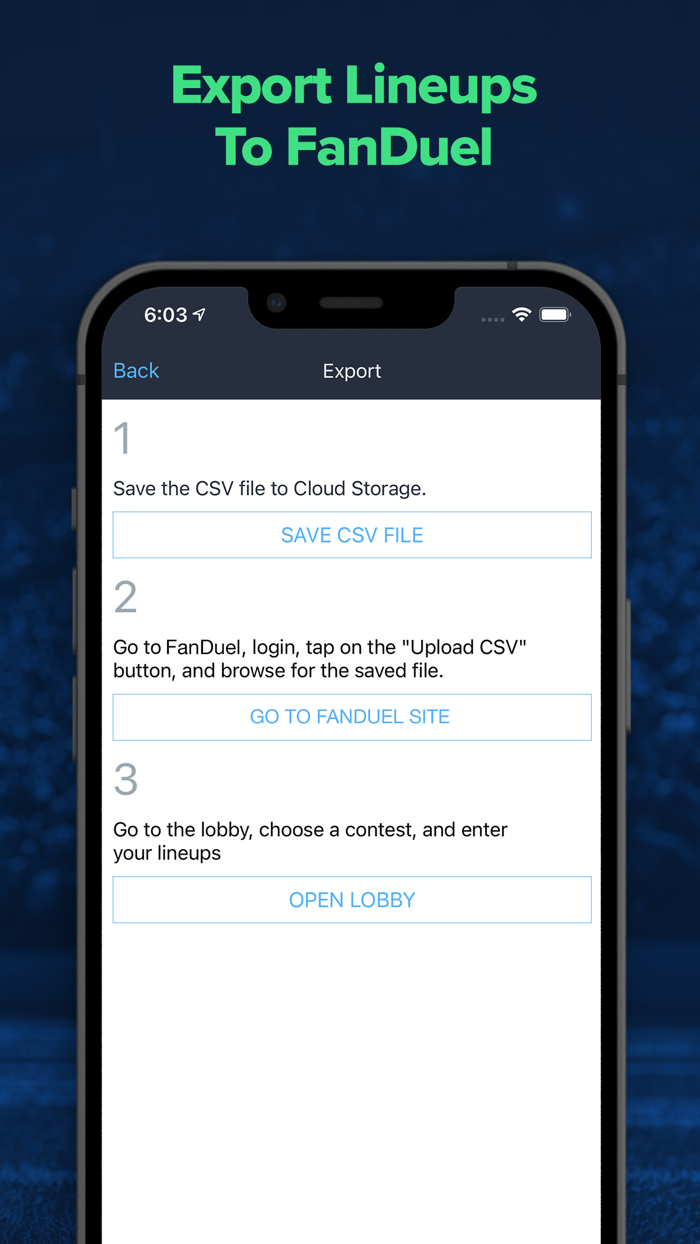 LineupHQ FanDuel DFS Optimizer