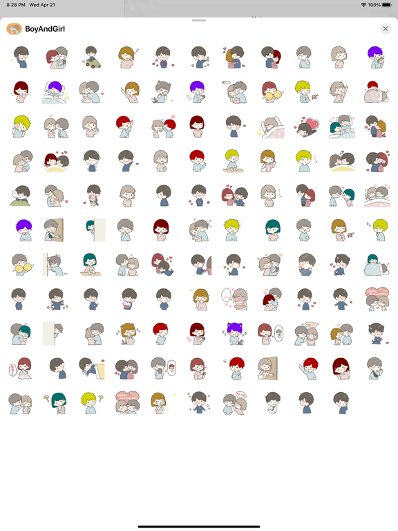 Screenshot #6 pour Boy and Girl Stickers