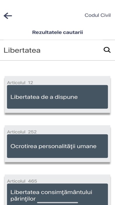 Codul Civil al Romaniei Screenshot