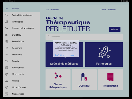 Screenshot #4 pour Guide de thérapeutique