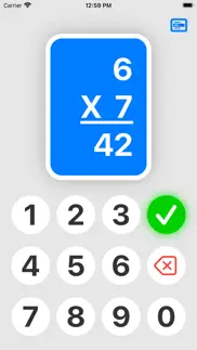 simple tables: 0-12 flashcards iphone screenshot 2