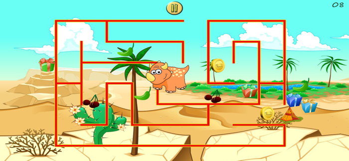 Dino Maze Dinosaur kids games