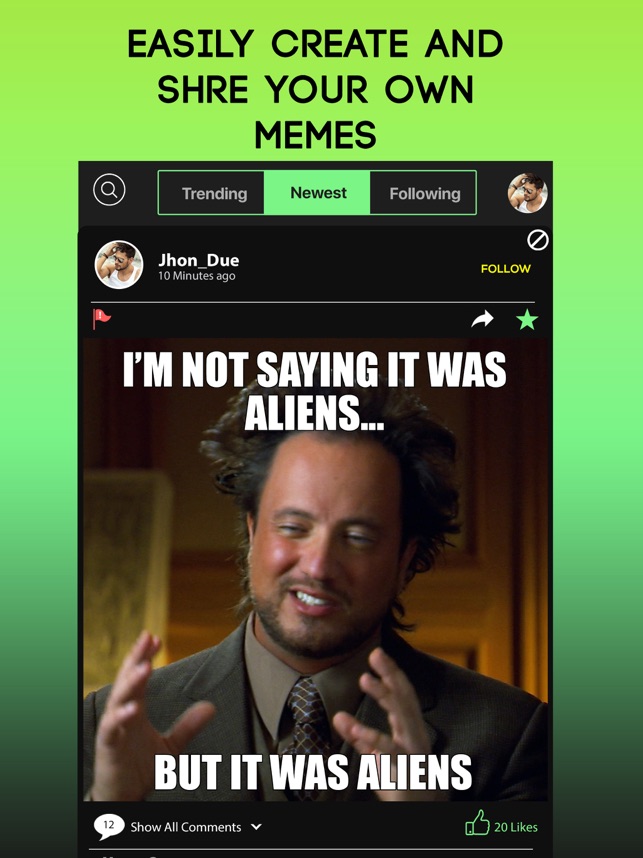 MEME Maker Make Your Own Memes Generator + Creator by MaK Apps LLC