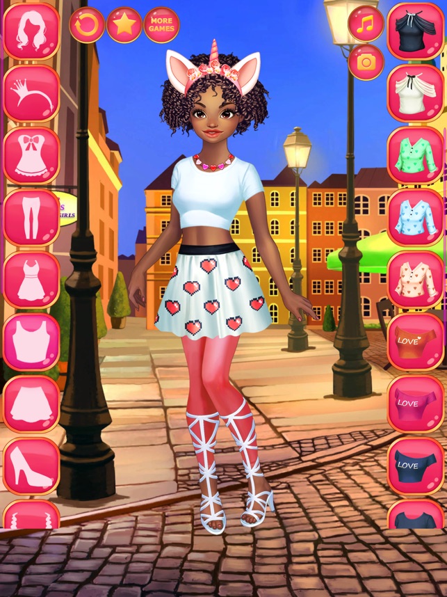 Vestir Menina Universitária - Jogo de Moda::Appstore