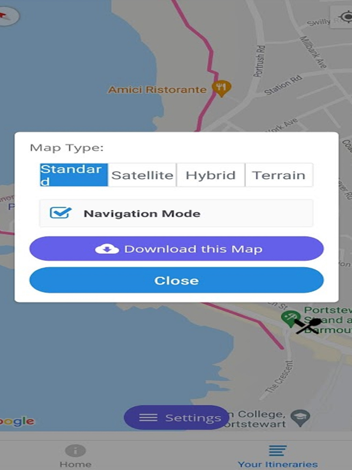 Ireland Walk Hike Bike App