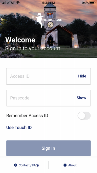 Pilgrim Bank Mobile Screenshot